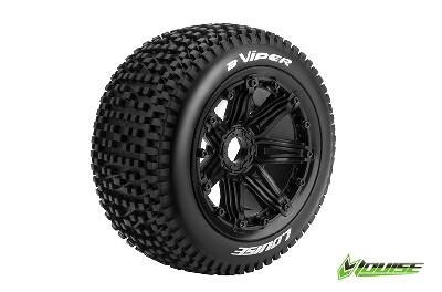 Louise B-Viper Achterbanden Set - Velgen Zwart - Hex 24mm