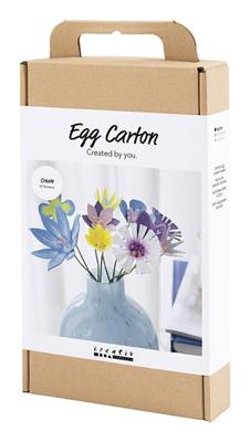 Creativ Company Hobbyset bloemen van eierdozen, pastelkleuren, 1 doos Creativ Company Hobbyset bloemen van eierdozen, pastelkleuren, 1 doos