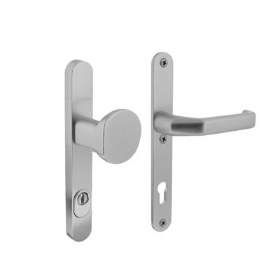 Intersteel Veiligheidsbeslag SKG3 ovaal smal schild kerntrekbeveiliging profielcilincergat 92mm aluminium voordeurbeslag Intersteel Veiligheidsbeslag SKG3 ovaal smal schild kerntrekbeveiliging profielcilincergat 92mm aluminium voordeurbeslag