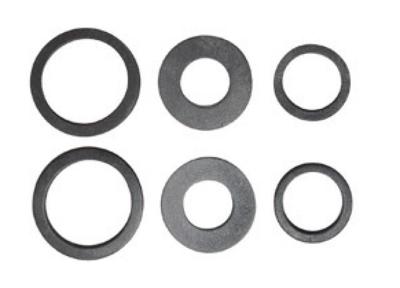 Kirchhoff Afdichting voor slangkoppelingsassortiment, rubber, voor 1/2" 3/4" 1" (3x2) - 98696890