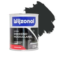 Wijzonol Dekkend Hoogglanslak 750 ml 9450 Zwart - thumbnail