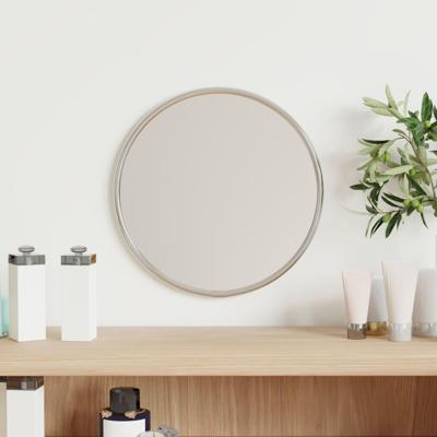 VidaXL Wandspiegel rond ø20 cm zilverkleurig