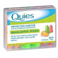 Quies Gehoorbescherming Schuim Tegen Lawaai 6 Paar Oordoppen - thumbnail