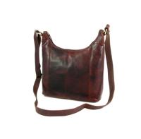 damestas schoudertas leer Cognac - thumbnail