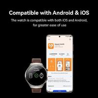 HUAWEI 55020AMB Watch 4 Pro Smart Watch - eSIM horloge met mobiel bellen en saffierglas - fitnesstracker en gezondheidsmonitor met ECG- en SPo2-bewaking compatibel met Android en iO's 46 mm titanium - thumbnail