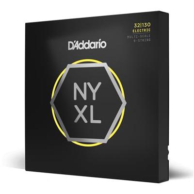 D&apos;Addario NYXL32130MS Fanned Fret Bass Strings 6-snarige multiscale bassnaren