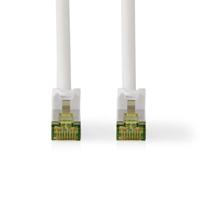 Nedis CCGL85420WT05 Cat7 Netwerkkabel S/ftp Rj45 Male Rj45 Male 0.50 M Snagless Rond Lszh Wit Label - thumbnail