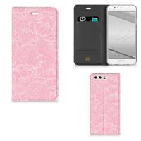 Huawei P10 Plus Smart Cover White Flowers - thumbnail