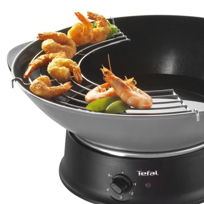 Tefal WO3000 Elektrische Wok Zwart/Zilver