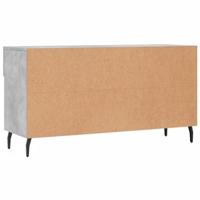 VidaXL Schoenenbank 102x35x55 cm bewerkt hout betongrijs - thumbnail