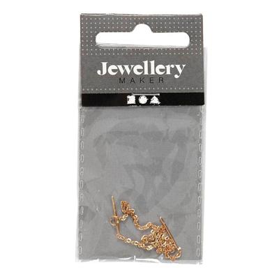 Creativ Company Oorbellen van ketting verguld, 1 paar