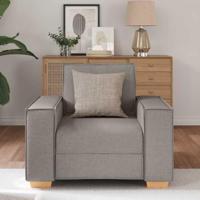 Sofa Stoel Taupe 60 cm Stof - thumbnail
