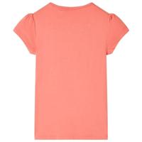 Kindershirt 92 koraalkleurig - thumbnail