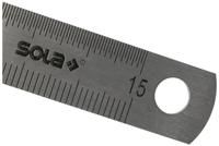 Sola Buigbare lineaal 150x13x0,5mm RVS LSS150, dubbelzijdige maatverdeling mm/cm - 56103001 - 56103001 - thumbnail