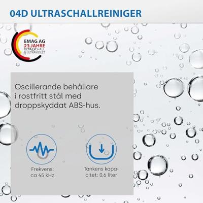 Emag Emmi 04D Ultrasoonreiniger 40 W 0.6 l