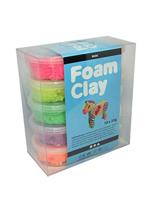 Creativ Company Foam klei - basiskleuren, 10x35gr - thumbnail