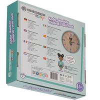 BRESSER JUNIOR wandklok voor kinderen (groenblauw) - thumbnail