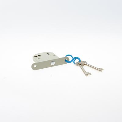 Lips 2084 Kastslot | DM50mm | S | voorplaat staal gelakt 20x107mm afgerond | verschillend sluitend | sluitplaat SPT2084/4S | DR 1+2+3+4 - A000325609