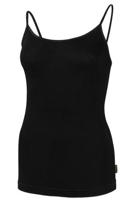 Boru Bamboo 2-pack dames spaghetti hemd - Hemdjes dames - Zwarte en witte hemdjes met smalle bandjes