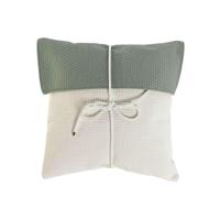 Kussen Home ESPRIT Wit Groen 45 x 10 x 45 cm - thumbnail