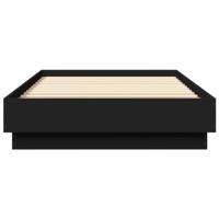 Bedframe met LED-verlichting zwart 100x200 cm - thumbnail
