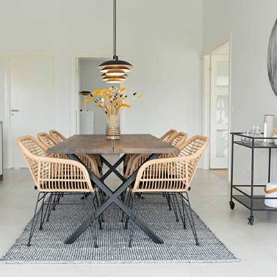 Artichok Madelein rotan tuinstoel naturel - met armleuning en Artichok Madelein rotan tuinstoel naturel - met armleuning en