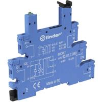 Finder 93.01.7.060 Relaissocket Met houderbeugel, Met LED, Met EMC-ontstoringsschakeling Geschikt voor serie: Finder serie 34 (l x b x h) 88 x 6.2 x 76 mm Tray - thumbnail