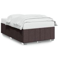 Bedframe zonder matras 120x190 cm stof donkerbruin - thumbnail
