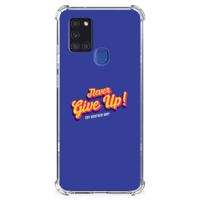 Samsung Galaxy A21s Telefoonhoesje met tekst Never Give Up - thumbnail