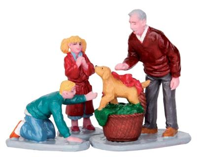 Lemax surprise!, set of 3 kerstdorp figuur type 4 2015