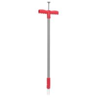 VidaXL Onkruidsteker 93,5 cm gepoedercoat staal rood en grijs - thumbnail