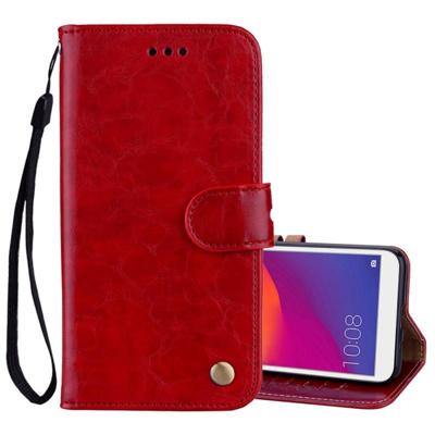 Business stijl olie Wax textuur horizontale Flip lederen case voor Huawei Y5 (2018)/Y5 Prime (2018)/Honor 7A (Russische versie) met houder & kaartsle
