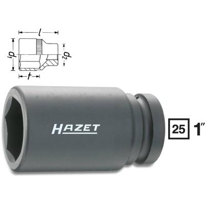 HAZET Krachtdopsleutel 1100SLG-33 · 1 inch (25 mm) vierkant hol · Buiten-zeskant-profiel · SW 33 mm