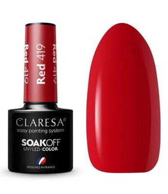Claresa uv/led gellak 5ml red 419 warm feelings Claresa uv/led gellak 5ml red 419 warm feelings