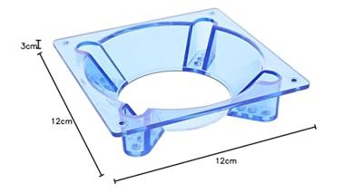 InLine Fan-Adapter 120mm op 70/80/92mm - transpa InLine Fan-Adapter 120mm op 70/80/92mm - transpa