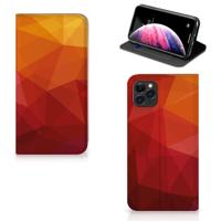 Stand Case voor Apple iPhone 11 Pro Max Polygon Red - thumbnail