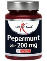 Lucovitaal Pepermunt Olie 200mg 30Capsules - thumbnail