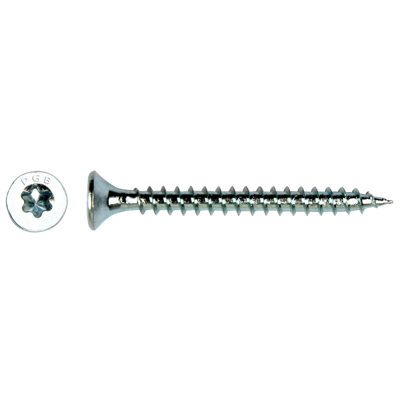 pgb-fasteners Universele Spaanplaatschroef Verzinkt VK-T Voldraad verzonken kop Ø 4,50x70 TX20 | 200 st | PGWVTV001004500702