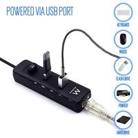 USB-HUB Ewent AAOAUS0127 3 x USB 3.1 RJ45 Plug and Play - thumbnail
