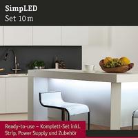 Paulmann SimpLED 78977 LED-strip complete set Met connector (male) 12 V 10 m Daglichtwit 1 stuk(s) - thumbnail