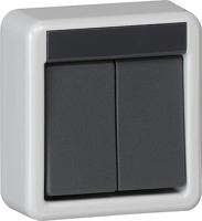 Gira serieschakelaar (excl. bodemdeel) - thumbnail