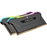 Corsair vengeance rgb pro sl 32 gb ddr4-3200 (2x 16 gb) werkgeheugen (zwart, cmh32gx4m2e3200c16, xmp 2.0) - thumbnail