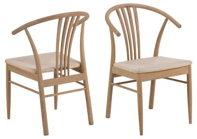 Bendt Eetkamerstoel 'Emil' Eiken whitewash Bendt Eetkamerstoel 'Emil' Eiken whitewash