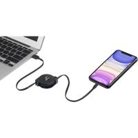 Renkforce USB-kabel USB 2.0 USB-A stekker, Apple Lightning stekker 0,80 m zwart RF-4352330 - thumbnail