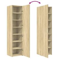 Hoge kast 45x42,5x185 cm bewerkt hout sonoma eikenkleurig - thumbnail