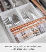 Yamazaki Bestekbak Uitschuifbaar - Tower - Wit - thumbnail