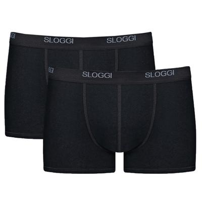 2-pak Basic boxershort heren - Heren onderbroek kort pijpje - heren ondergoed - S - Zwart - Onderbroek heren heren heren heren heren heren heren