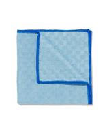 HEMA Microvezeldoekje met structuur 35x35 blauw - thumbnail