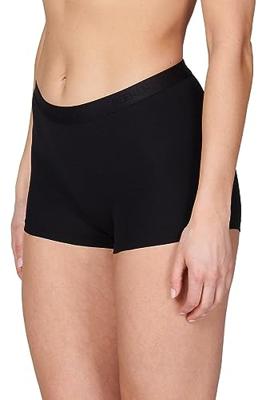 Microfiber 2-pak dames boxershort Young - Vrouwen ondergoed - onderbroek - wit, zwart