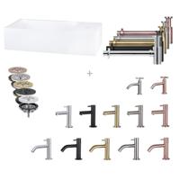 Fonteinset Differnz Mix En Match Solid Surface 36x18.5x9 cm Wit Differnz - thumbnail